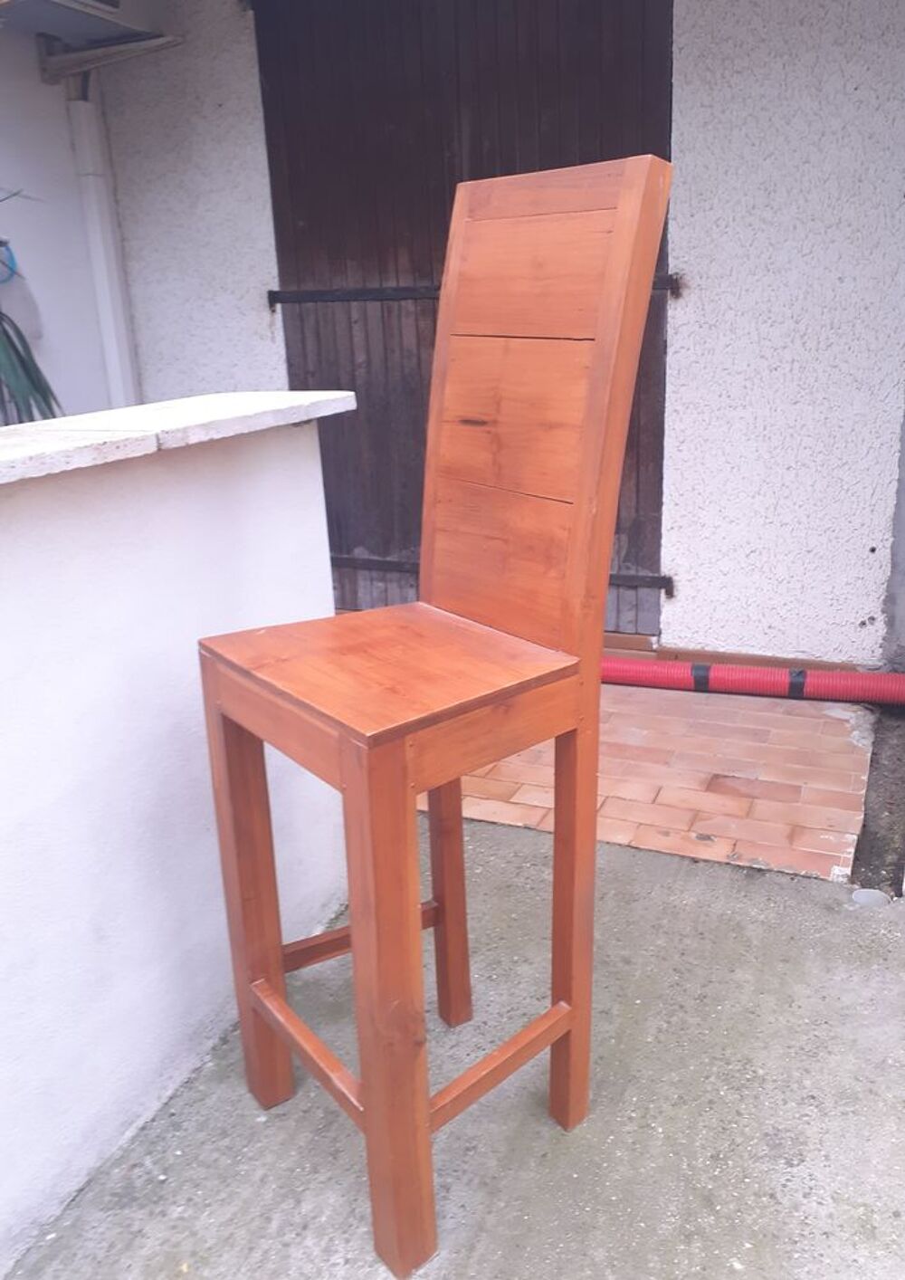 Lot de 6 chaises de bar en Teck massif Meubles