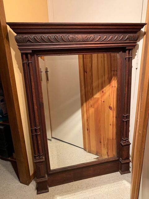 Grand miroir ancien 80 Saint-Loup-Ganges (71)