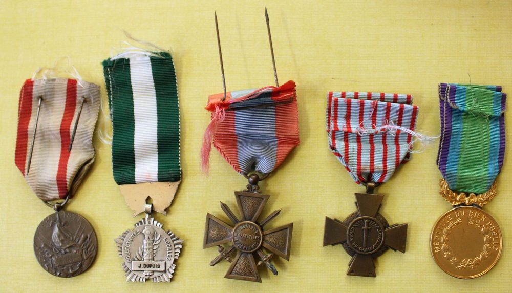 Lot de M&eacute;dailles militaires 