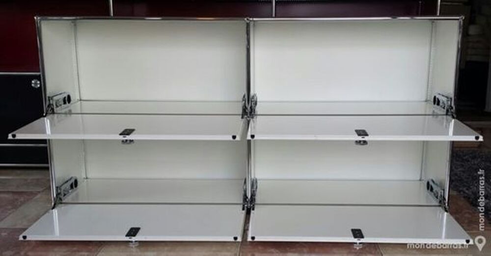 Sideboard 4 cases usm haller &agrave; 4 portes abattantes blanc Meubles