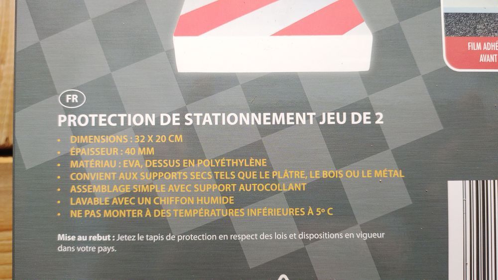 Protection Murale Anti-Chocs pour Porti&egrave;res - Lot de 2 Bricolage