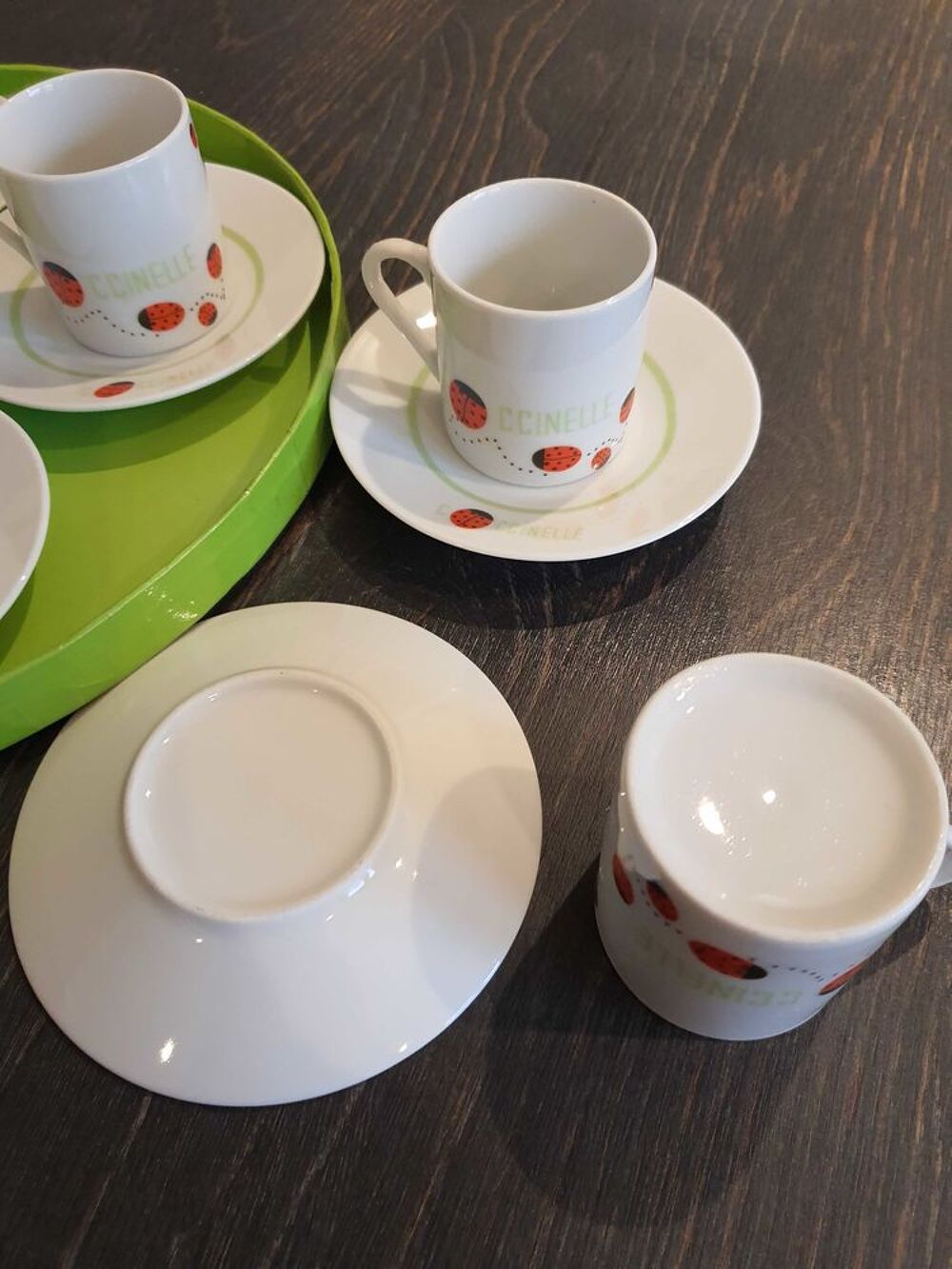 Service &agrave; caf&eacute; Coccinelle 12 pi&egrave;ces Décoration