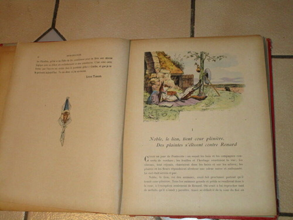 VIEUX LIVRE PRIX D ECOLE 1936 PARIS "ROMAN DE RENARD" 