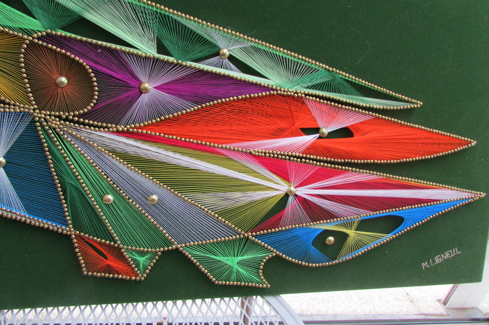 String Art , Cacato&egrave;s style titre de votre objet. Décoration