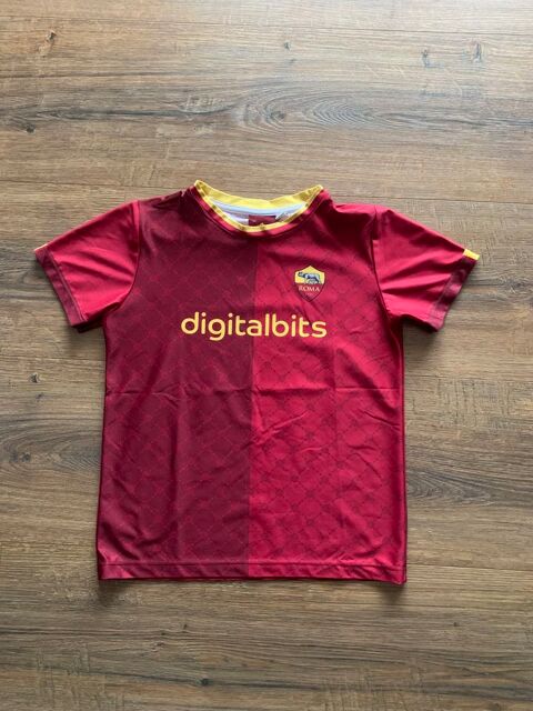 Tee shirt football enfant garçon  AS Roma    Flo 4 Saleilles (66)