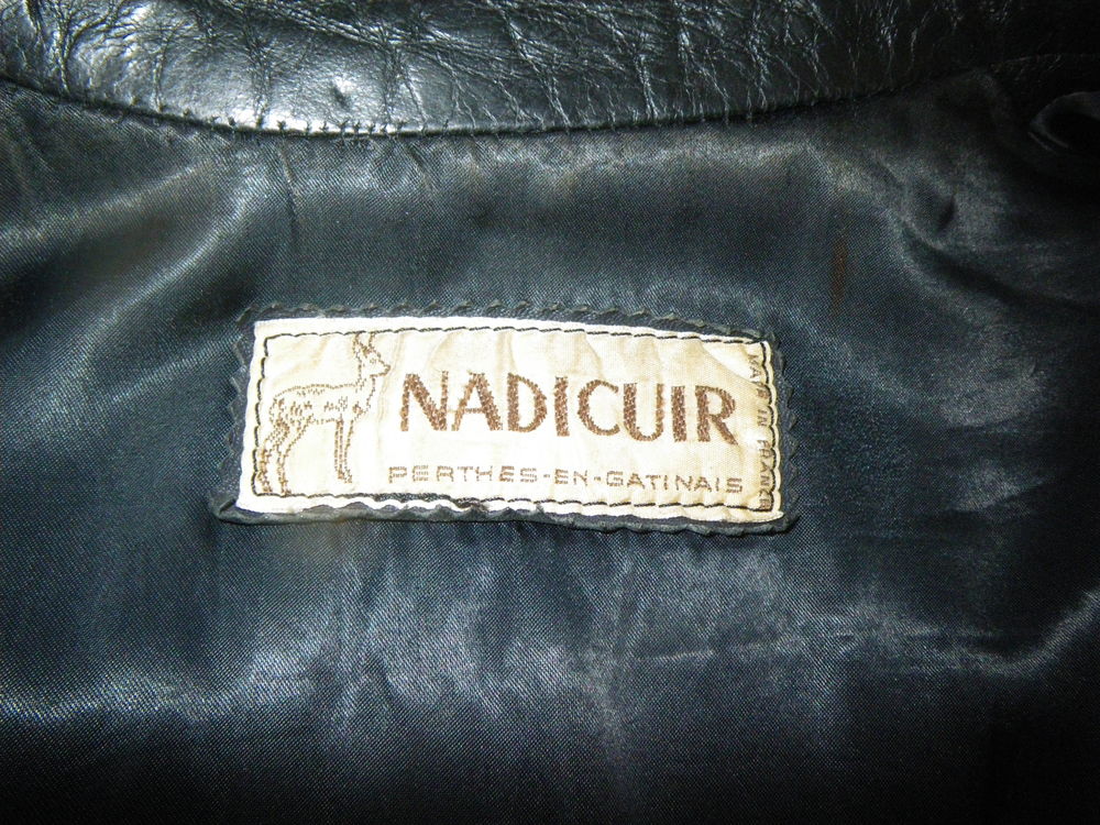 Blouson et Pantalon Cuir Noir Agneau tr&egrave;s fin V�tements