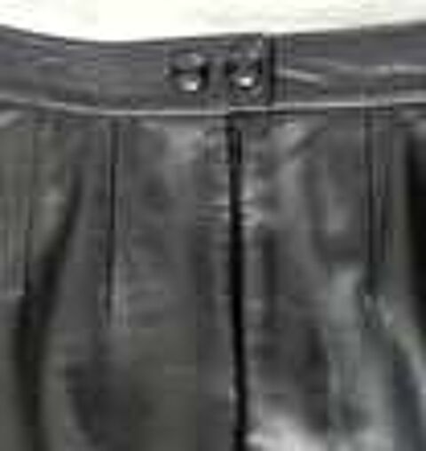 JUPE CUIR Noir Vtements
