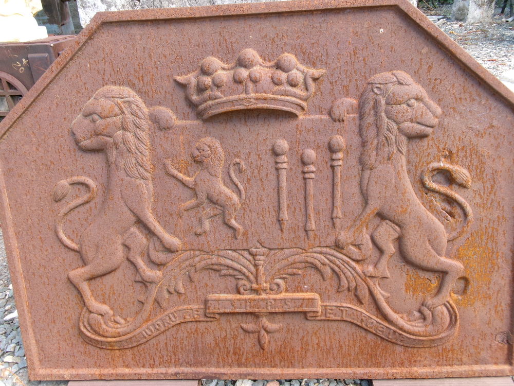 Plaque de chemin&eacute;e en fonte Décoration