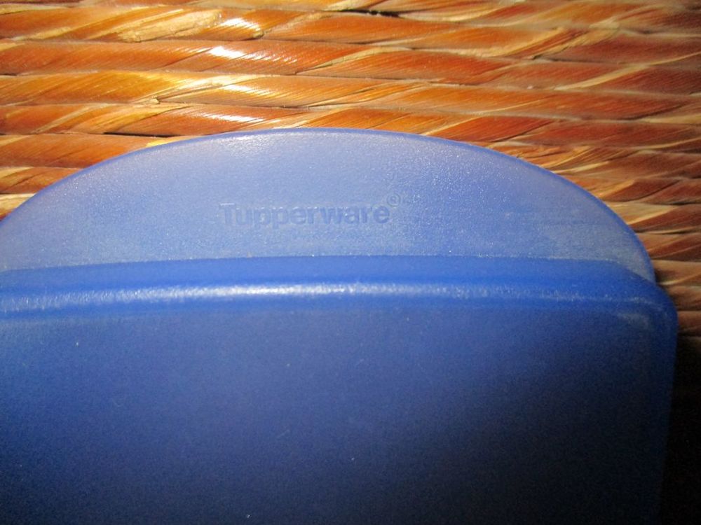 2 Beurriers tupperware bleu translucide et blanc neuf Décoration