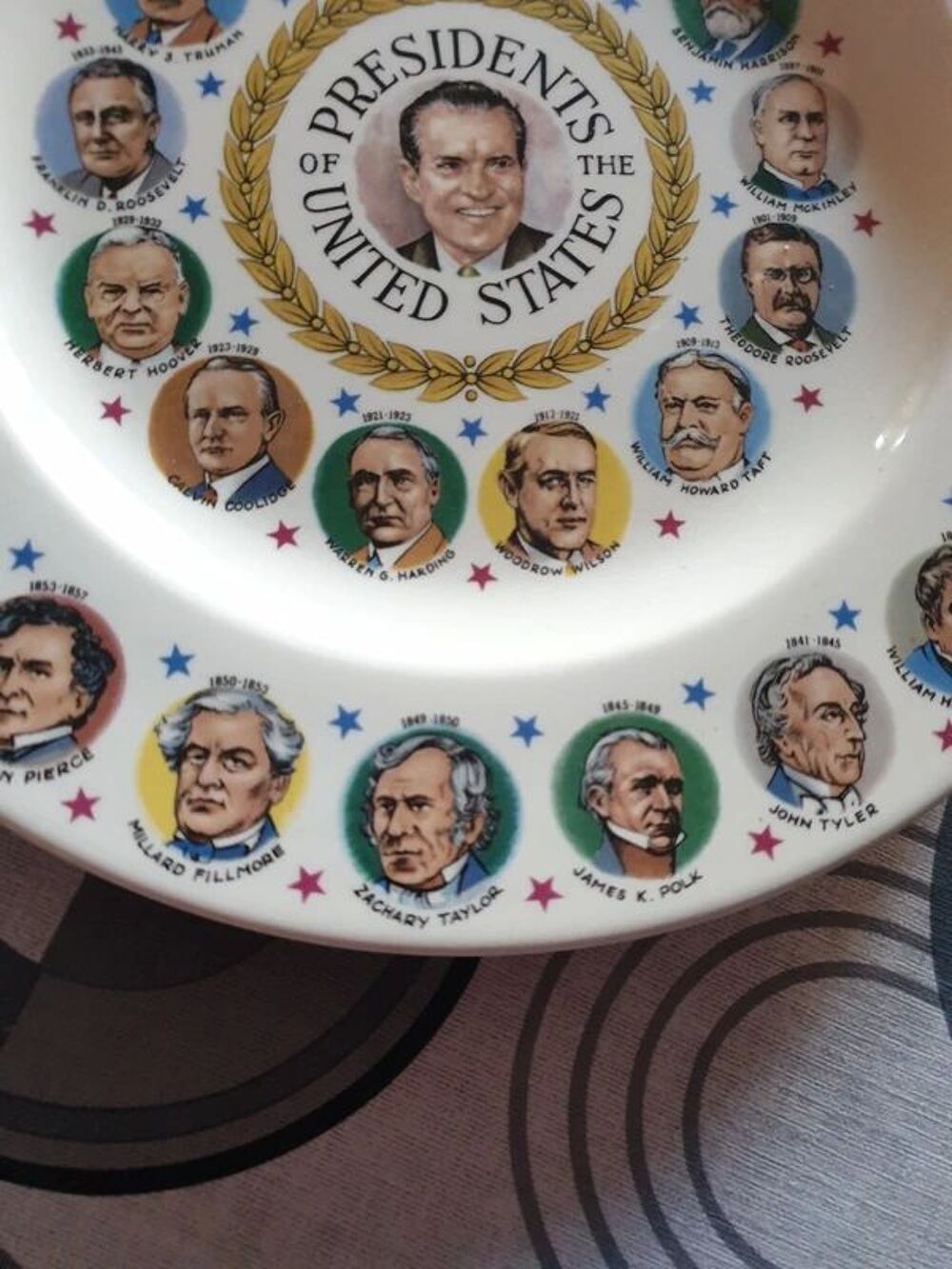 assiette rare collection pr&eacute;sidents des &Eacute;tats-Unis
Décoration