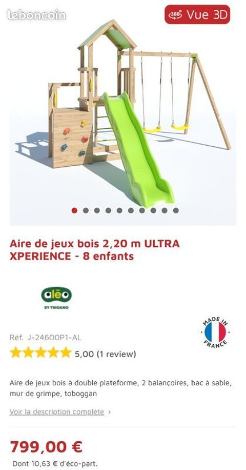 Aire de jeux portique TRIGANO 350 Montrond-les-Bains (42)