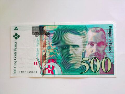 billet de 500 francs         CURIE      année  1994 . 40 Dolus-d'Oléron (17)