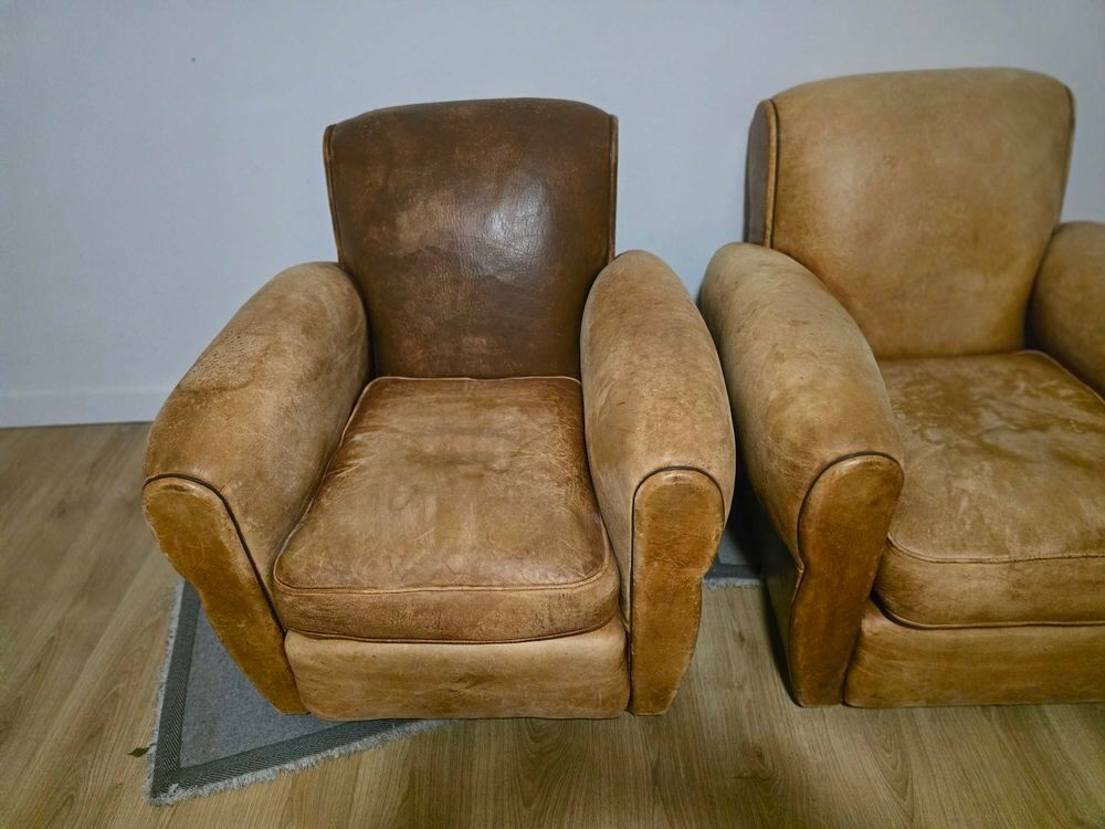 paire+de+vrais+fauteuils+club Meubles