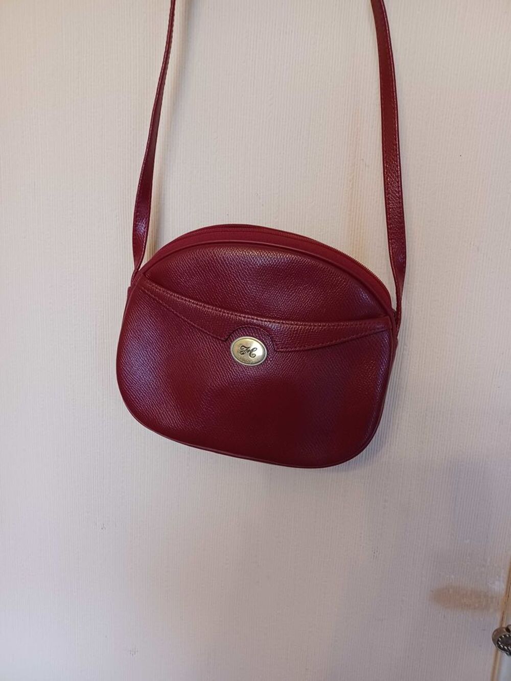 sac dame cuir bordeaux Maroquinerie