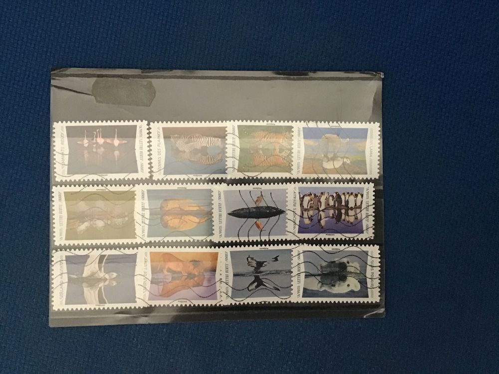 LOT 73 TIMBRES FRANCE OBLIT&Eacute;R&Eacute;S AUTO ADH&Eacute;SIFS 