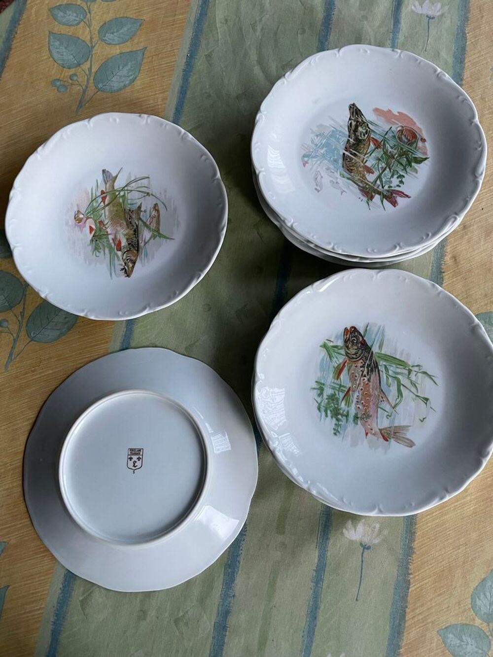 Assiettes &agrave; poissons 8 Cuisine