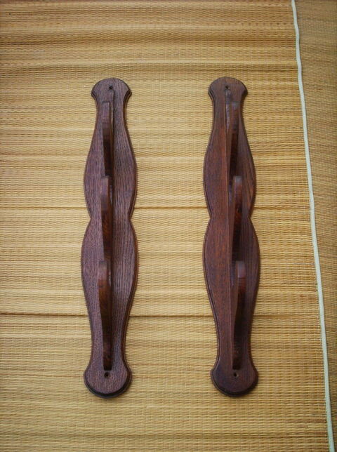 2 supports en bois anciens portes fusils 10 Bill�re (64)