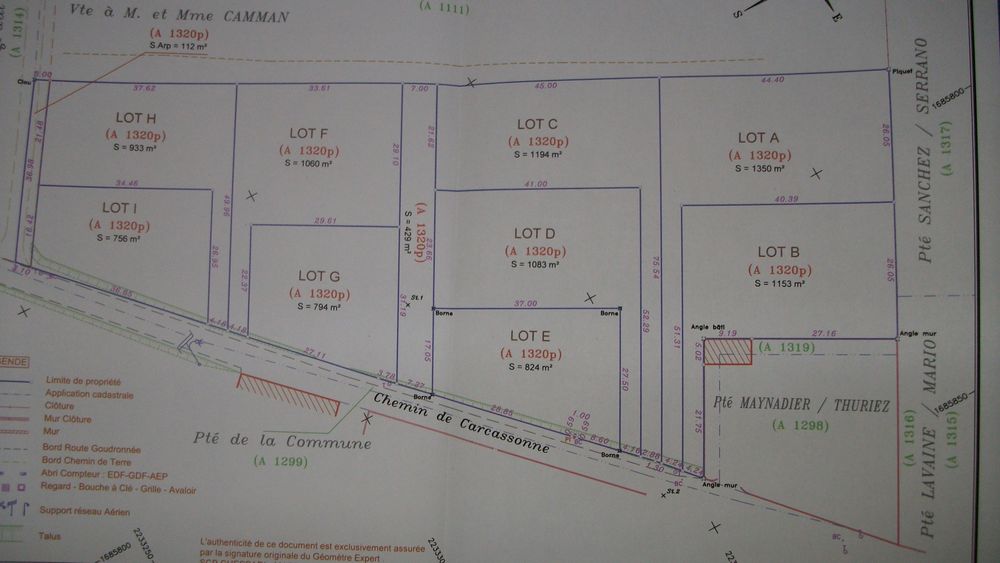 Vente Terrain Terrains constructibles et viabiliss  Mailhac AUDE Mailhac