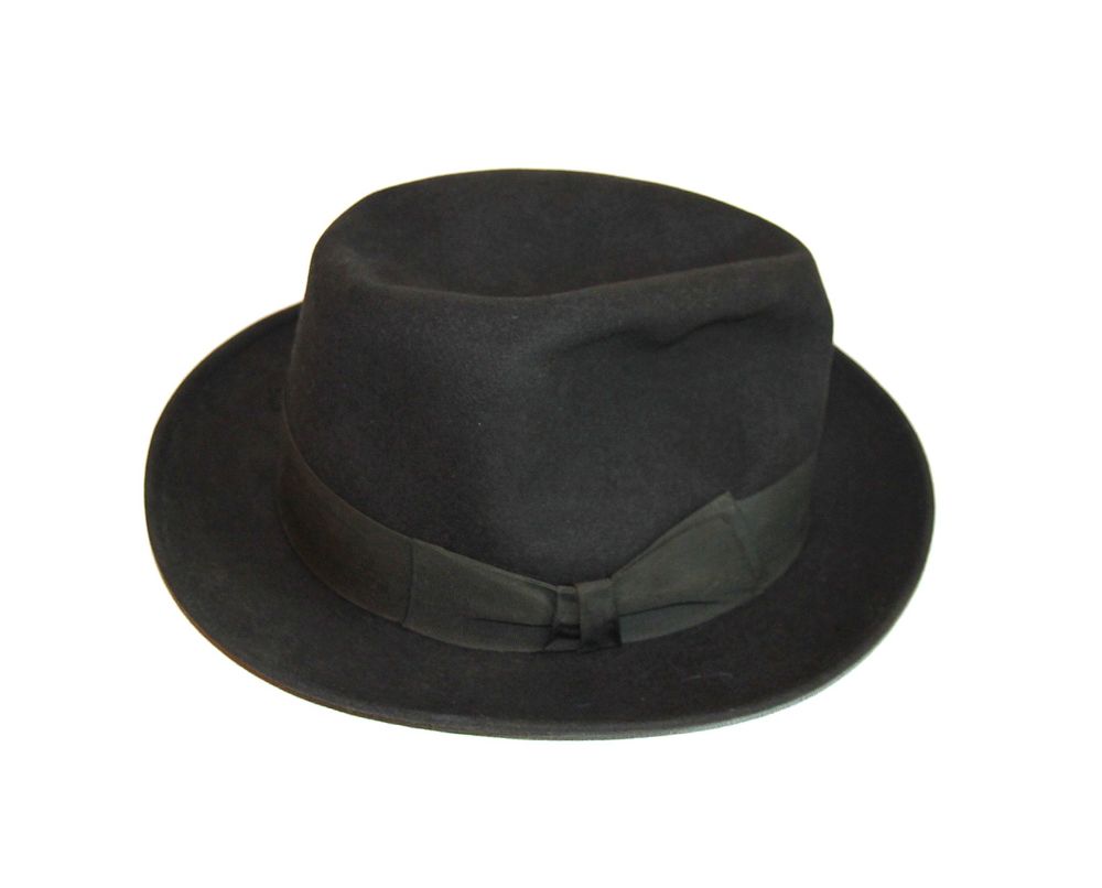 Chapeau feutre noir homme G&eacute;rard Sools Paris. Mossant Vêtements
