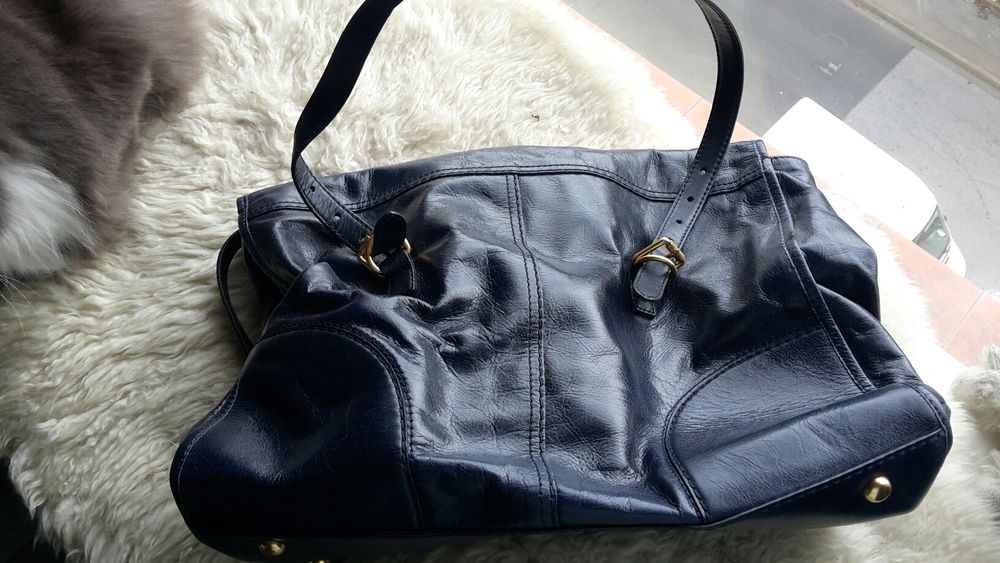 GRAND SAC BESACE BIMBA Y LOLA BLEU MARINE Maroquinerie