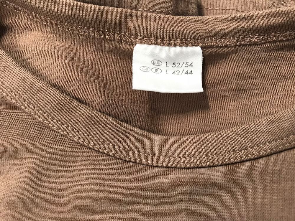 POLO COTON MARRON MANCHES LONGUES XXL Vêtements