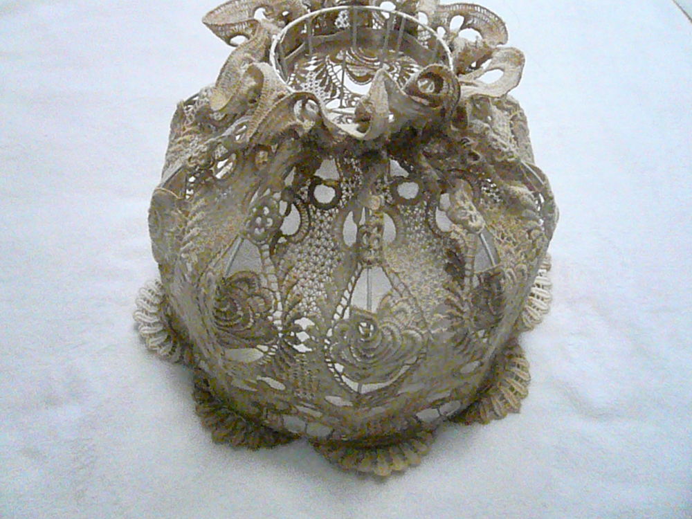 Abat-jour style macram&eacute; Décoration