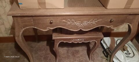 Coiffeuse style Louis XV + tabouret 120 Le Buisson-de-Cadouin (24)