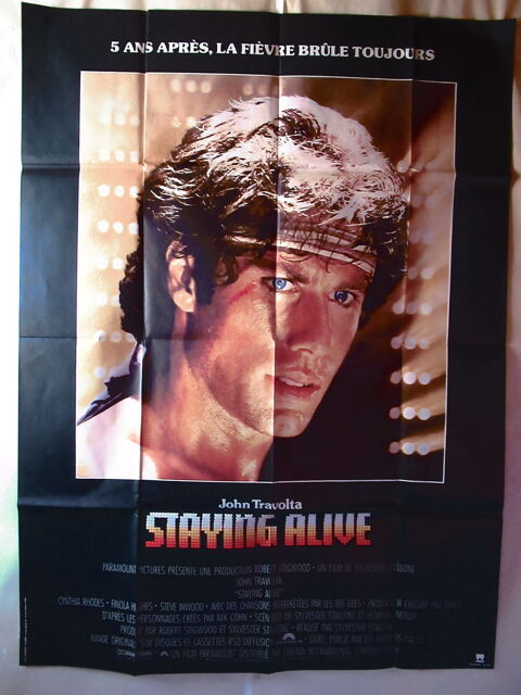 Affiche de cin�ma originale vintage STAYING ALIVE 120x160 cm 26 Curtafond (01)