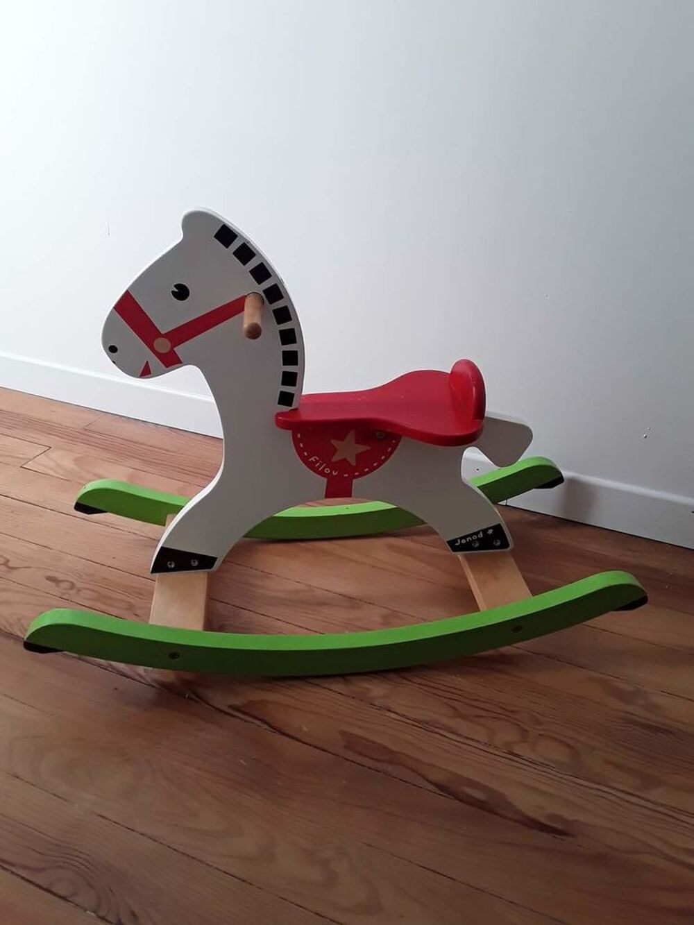 Cheval &agrave; bascule en bois Jeux / jouets