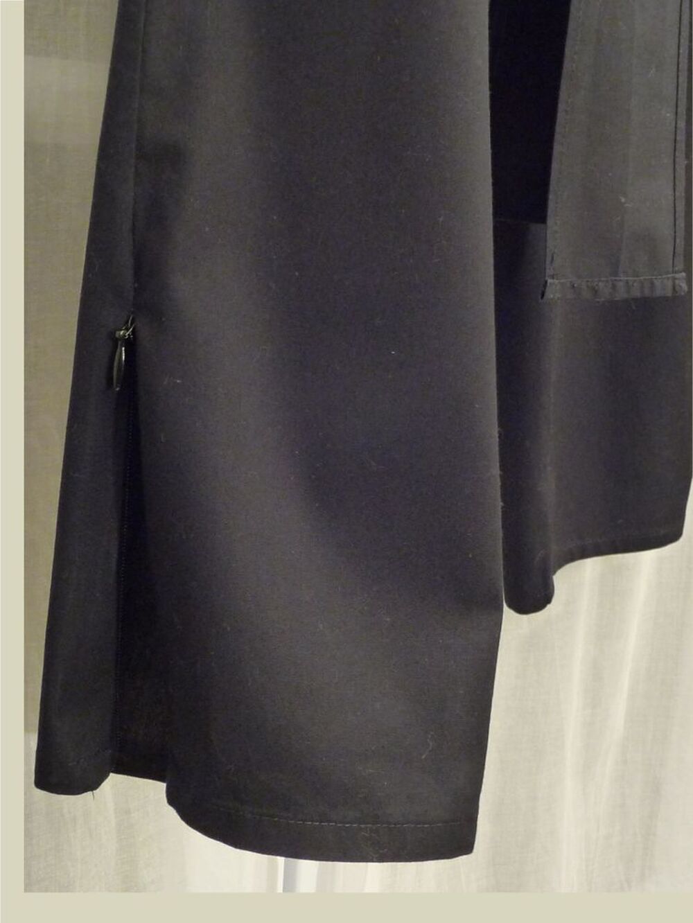 Pantacourt en Coton Noir avec son Lien &agrave; Nouer-Sin&eacute;quanone Vêtements