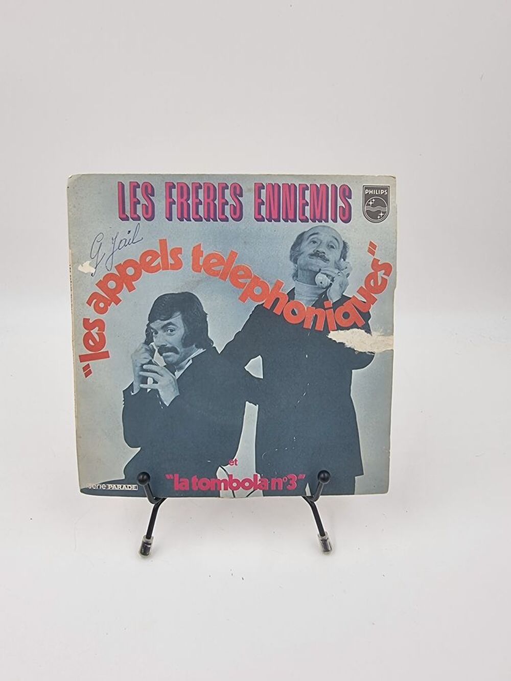 Vinyle 45 tours Les fr&egrave;res Ennemis : Les Appels T&eacute;l&eacute;phonique CD et vinyles