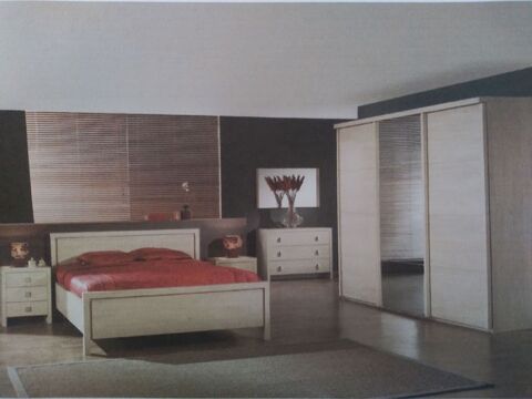 chambre  coucher :armoire ,lit ,commode ,miroir ,chevets 800 Amiens (80)