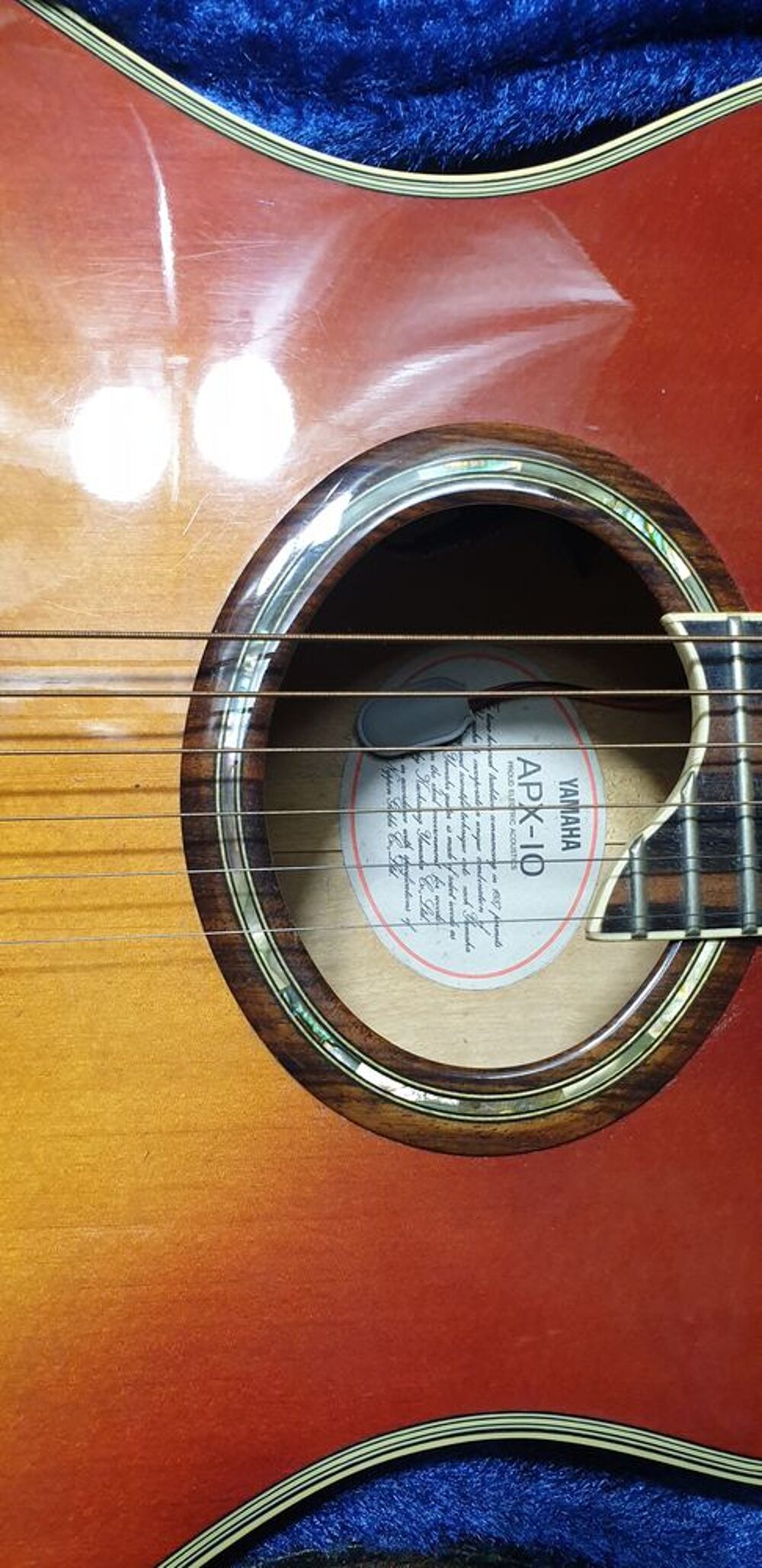 Guitare &Eacute;lectro-Acoustique Yamaha APX-10 1989 Sunburst Instruments de musique