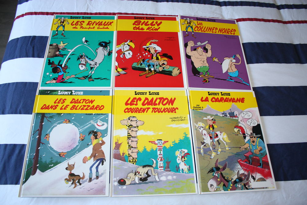 6 ALBUMS DE BD - LUCKY LUKE - N&deg; 19 &agrave; 24 - Livres et BD