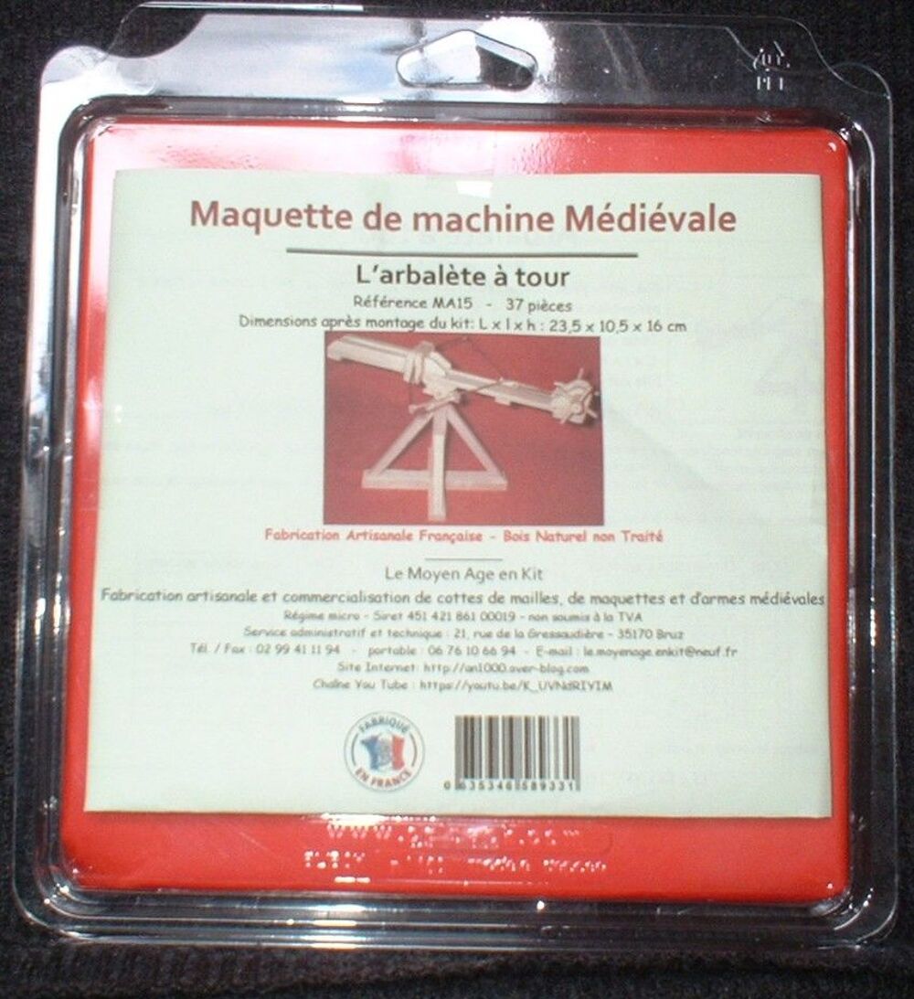 Maquette d'arbal&egrave;te &agrave; tour. Jeux / jouets