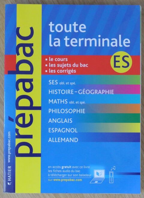 PREPABAC Toute la Terminale ES 5 Saâcy-sur-Marne (77)