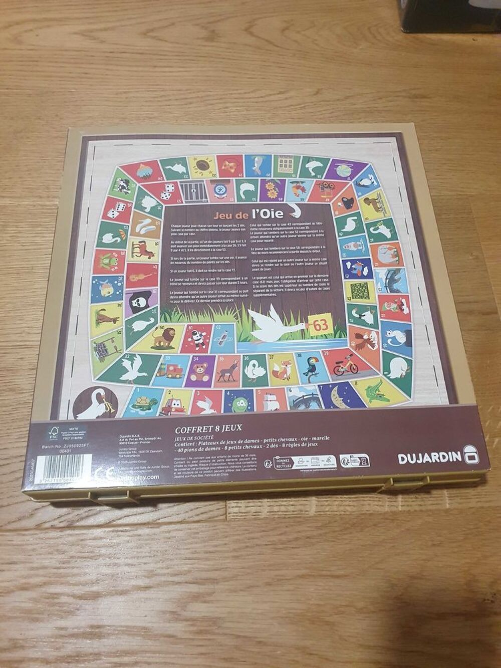 Coffret 8 jeux de soci&eacute;t&eacute; - Dujardin Jeux / jouets