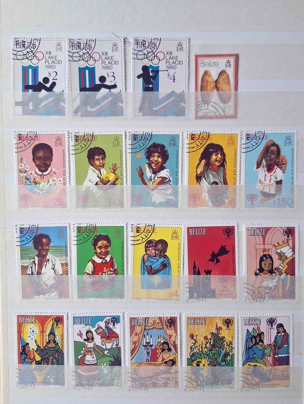S&eacute;rie de timbres de collection de Belize 