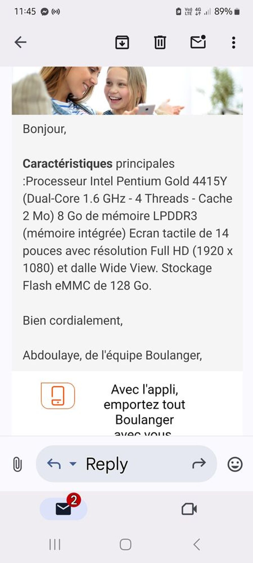 Chromebook Asus C433TA
Matériel informatique