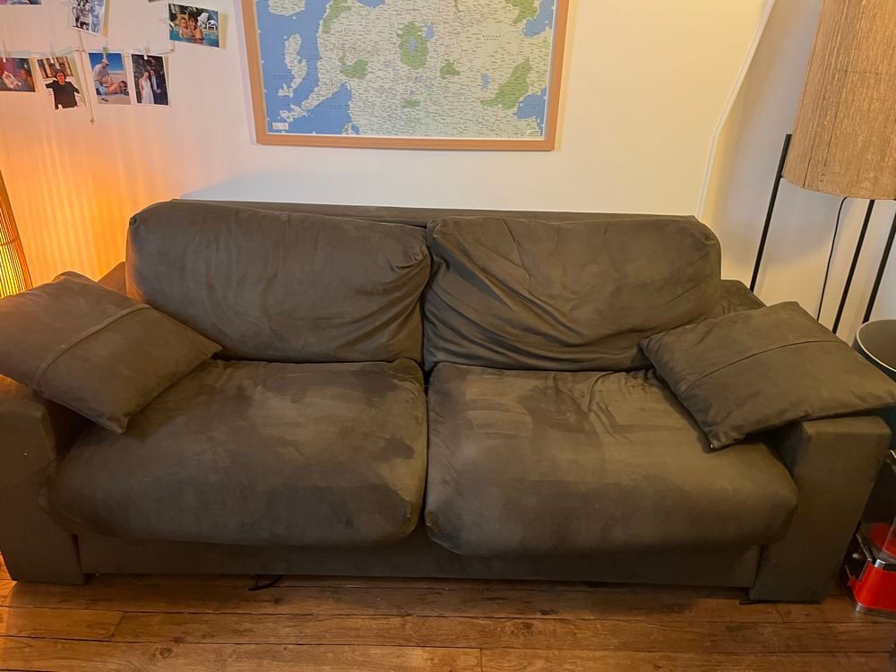 Canap&eacute; 3 places convertible couchage quotidien Meubles