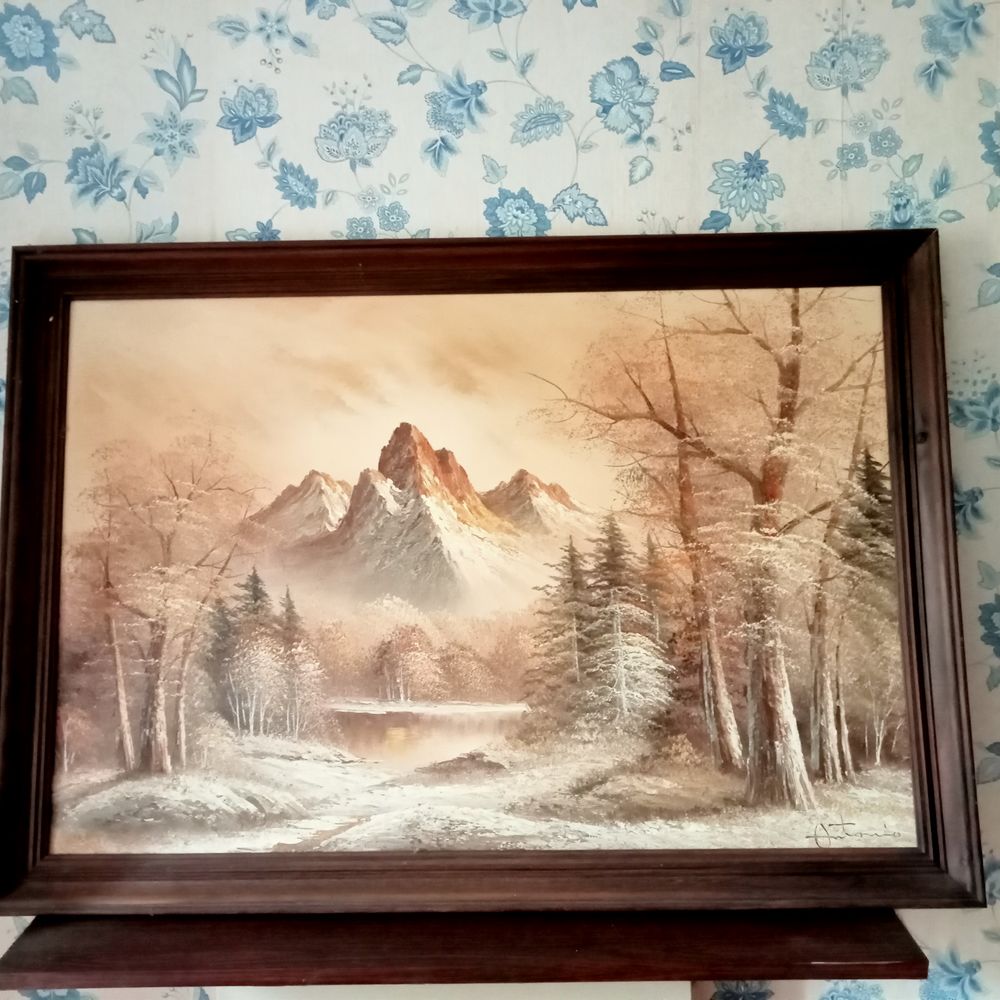 Tableau paysage montagne Décoration