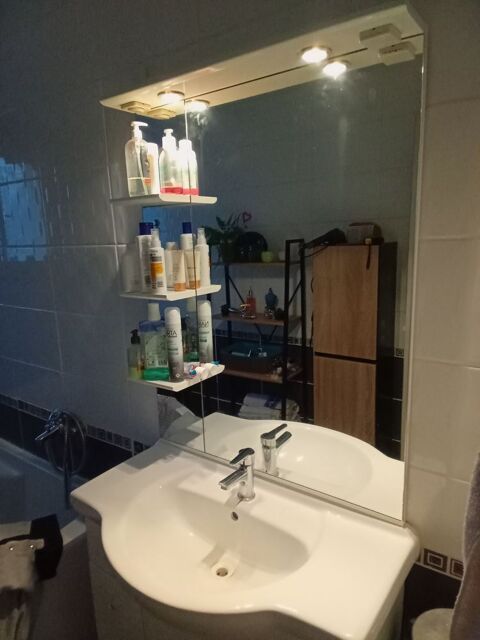 Meuble de salle de bain avec miroir et vasque  80 Maureilhan (34)