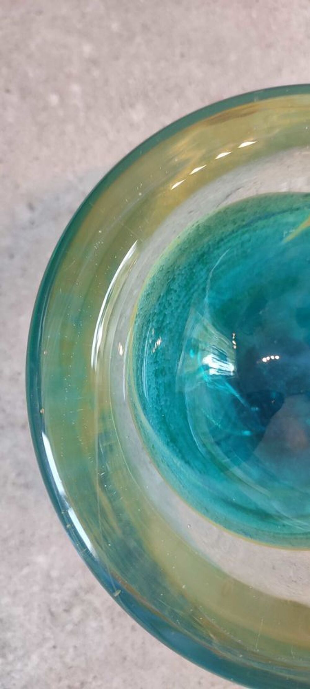 Bol Mdina Glass Artisanat d'art de Malte. 