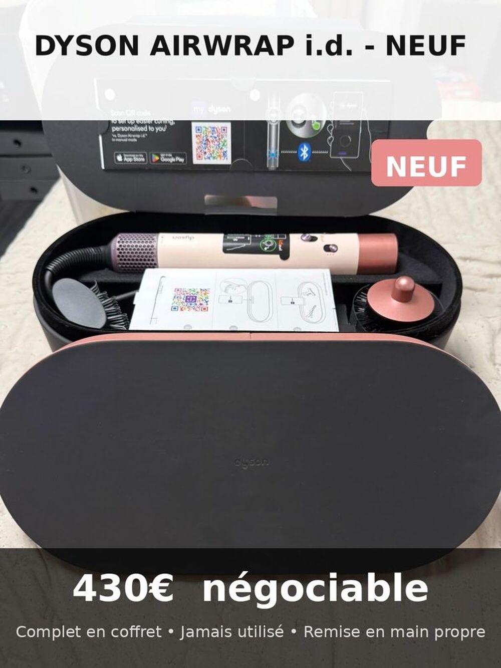Dyson Airwrap i.d. Multi-styler &amp; S&egrave;che-cheveux - Ceramic Pink / Rose Gold Electroménager