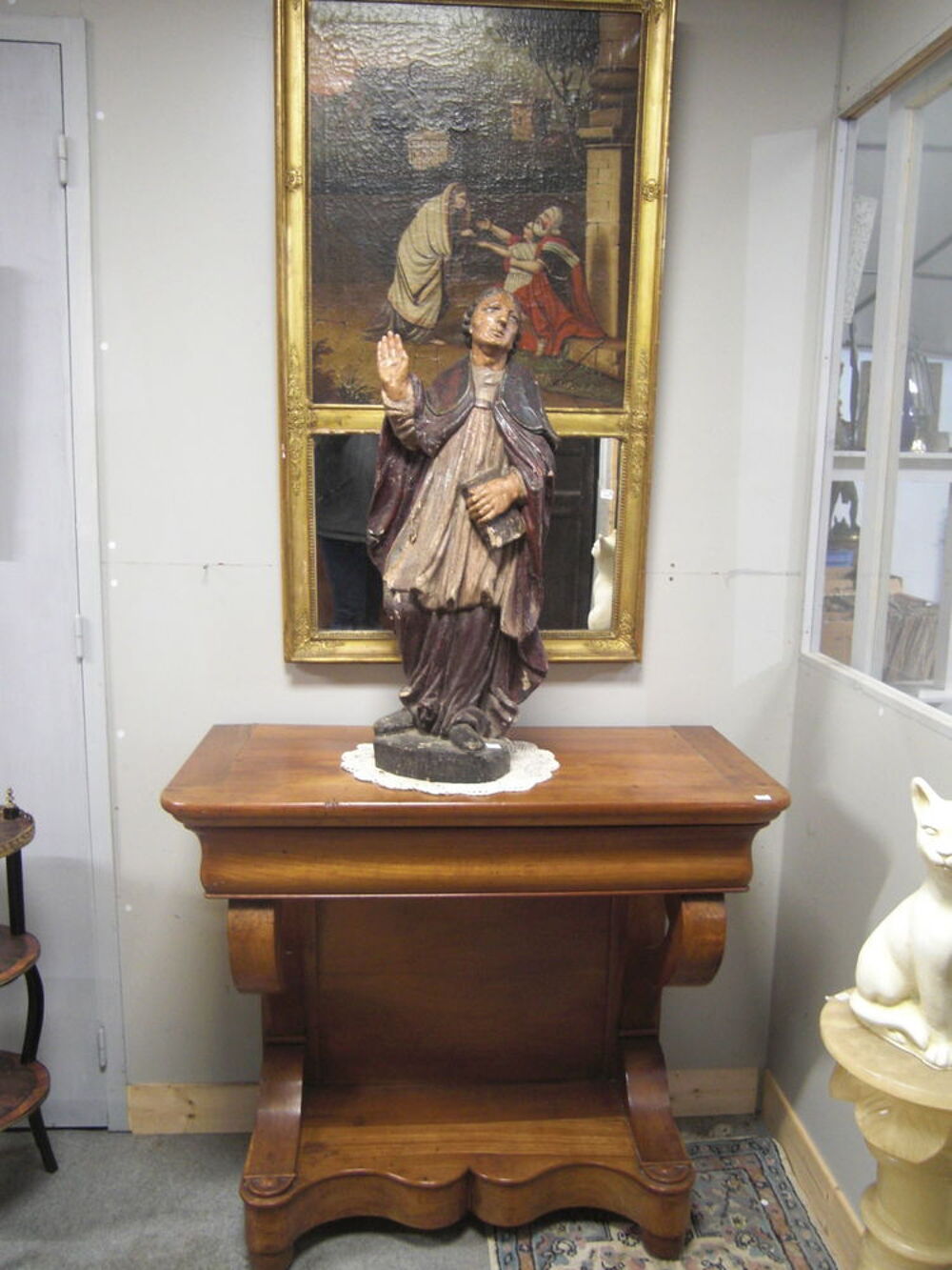 Console en bois ancienne Meubles