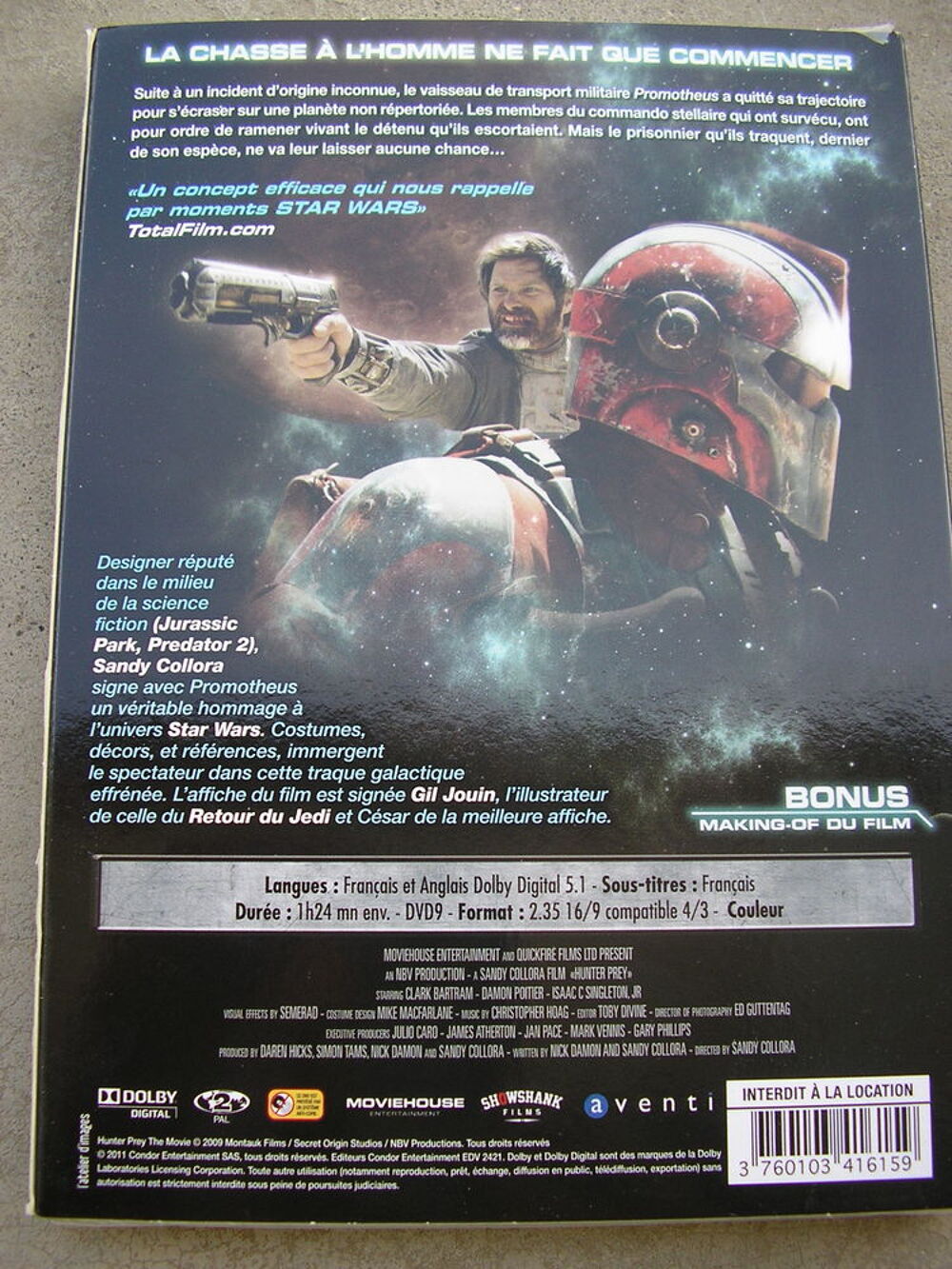 DVD Promotheus DVD et blu-ray
