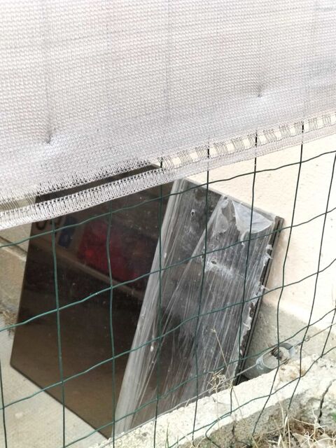 plaque carre miroir couleur brun 40 Lunel (34)