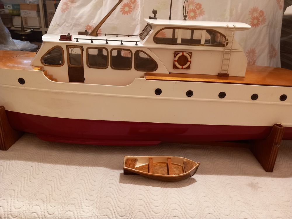 Maquette vintage du yacht &agrave; moteur "BRIGAND" 