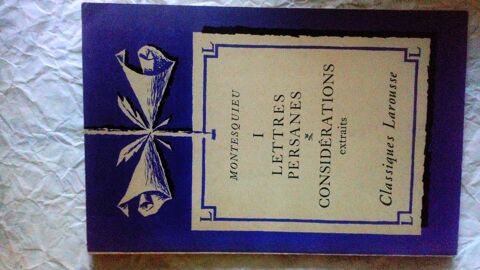Montesquieu - Lettres Persanes I : Considrations / Classiqu 0 Battrans (70)