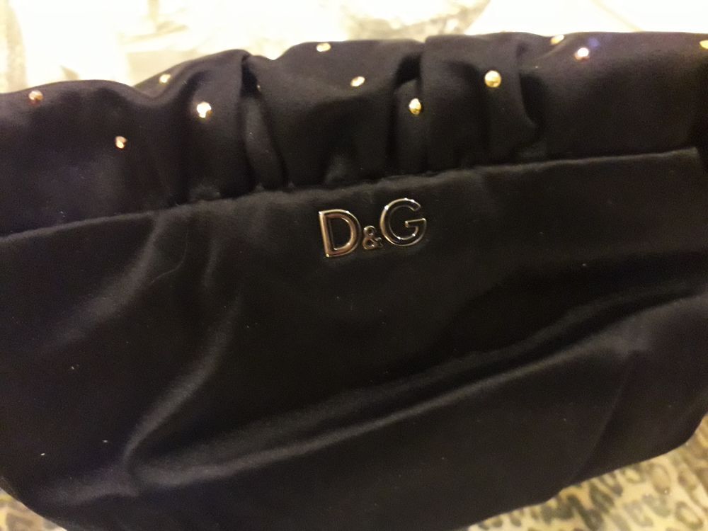 Sac dolce cabbana en satin incrust&eacute; de pierres Maroquinerie